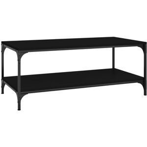 vidaXL Coffee Table Black 100x50x40 cm Engineered Wood Side Accent End vidaXL Coffee Table Black 100x50x40 cm Engineered Wood Side Accent End