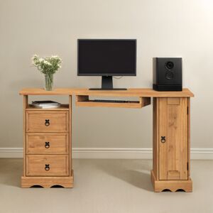 Mercers Furniture Corona Corner Computer Desk Solid Pine Furmiture Mercers Furniture Corona Corner Computer Desk Solid Pine Furmiture