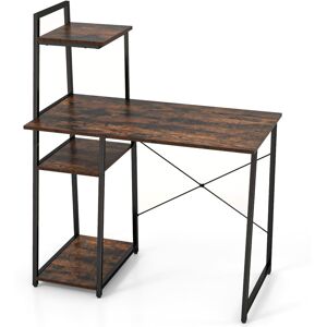 Costway Home Office Desk Computer Desk PC Laptop Table w/ Bookshelf & Host Stand Costway Home Office Desk Computer Desk PC Laptop Table w/ Bookshelf & Host Stand