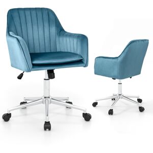 Costway Home Office Chair Ergonomic Swivel Computer Desk Chair Leisure Vanity Armchair Costway Home Office Chair Ergonomic Swivel Computer Desk Chair Leisure Vanity Armchair