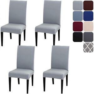 Unbranded 4pcs Dining Room Chair Covers Slipcovers Set of 4 or 6, Stretch Removable Washab Unbranded 4pcs Dining Room Chair Covers Slipcovers Set of 4 or 6, Stretch Removable Washab