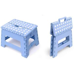 Unbranded (As show, One size) Blue folding stool for children - Lightweight plastic foldin Unbranded (As show, One size) Blue folding stool for children - Lightweight plastic foldin