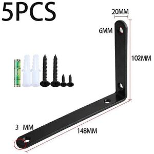 Unbranded (As show, One size) 5-piece set (black, about 148*102*20mm) folding table stand Unbranded (As show, One size) 5-piece set (black, about 148*102*20mm) folding table stand