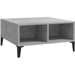 vidaXL Coffee Table Concrete Grey Engineered Wood Indoor Furniture Table Set vidaXL Coffee Table Concrete Grey Engineered Wood Indoor Furniture Table Set