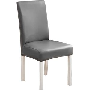 Unbranded 4 Pieces Stretch Pu Leather Removable Washable Universal Chair Covers for Dining Unbranded 4 Pieces Stretch Pu Leather Removable Washable Universal Chair Covers for Dining
