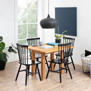 Furniture To Go Kenley Extending Dining Table in Oak 45-90cm Includes 4 Riano Dining Chairs in B Furniture To Go Kenley Extending Dining Table in Oak 45-90cm Includes 4 Riano Dining Chairs in B
