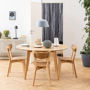 Furniture To Go Roxby Round Dining Table in Oak 140x76cm includes 4 Roxby Dining Chairs in Oak Furniture To Go Roxby Round Dining Table in Oak 140x76cm includes 4 Roxby Dining Chairs in Oak