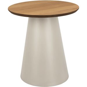 Furniture To Go Soli Round Coffee Table in Oak/Grey 45x48cm Furniture To Go Soli Round Coffee Table in Oak/Grey 45x48cm