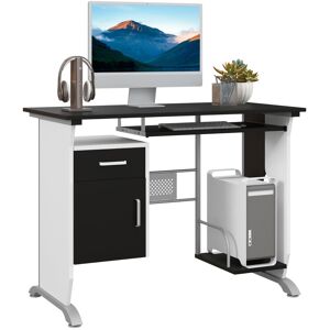 Unbranded Black Computer Desk with Sliding Keyboard Tray & Storage Unbranded Black Computer Desk with Sliding Keyboard Tray & Storage