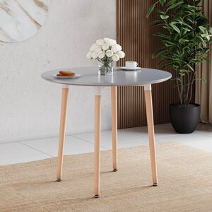 Vida Designs (Grey, 4 Seater) Batley Round Wooden Dining Table - Kitchen/Home Vida Designs (Grey, 4 Seater) Batley Round Wooden Dining Table - Kitchen/Home