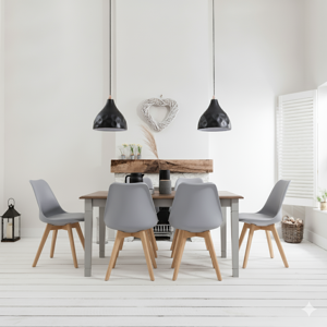 Noa and Nani (Dining Table Large 140cm Seats 4 to 6 in Dark Pine) Canterbury Dining Table in Noa and Nani (Dining Table Large 140cm Seats 4 to 6 in Dark Pine) Canterbury Dining Table in