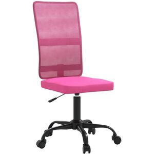 (pink) vidaXL Office Chair Height Adjustable Swivel Computer Chair Grey Mesh Fab (pink) vidaXL Office Chair Height Adjustable Swivel Computer Chair Grey Mesh Fab