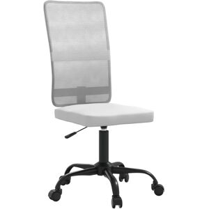 (white) vidaXL Office Chair Height Adjustable Swivel Computer Chair Grey Mesh Fa (white) vidaXL Office Chair Height Adjustable Swivel Computer Chair Grey Mesh Fa