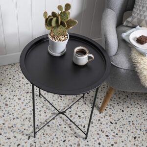 Noa and Nani Solid Black Metal Side Table Noa and Nani Solid Black Metal Side Table
