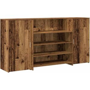 vidaXL Reception Desk Old Wood 200x50x103.5 cm Engineered Wood vidaXL Reception Desk Old Wood 200x50x103.5 cm Engineered Wood