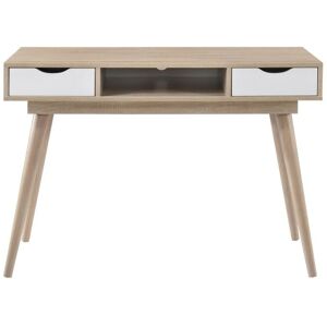 Timber Art Design UK Sonoma Oak Home Office Desk with 2 Drawers – Scandinavian Style Timber Art Design UK Sonoma Oak Home Office Desk with 2 Drawers – Scandinavian Style