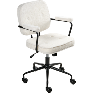 Beliani Desk Chair PAWNEE Boucle Off-White Beliani Desk Chair PAWNEE Boucle Off-White