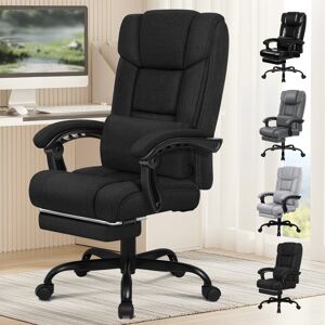 (Boss - Fabric Black) ELFORDSON Office Chair Executive Computer Gaming Recline (Boss - Fabric Black) ELFORDSON Office Chair Executive Computer Gaming Recline