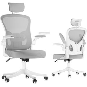 Bigzzia Grey Ergonomic Office Chair - Office Chair Bigzzia Grey Ergonomic Office Chair - Office Chair