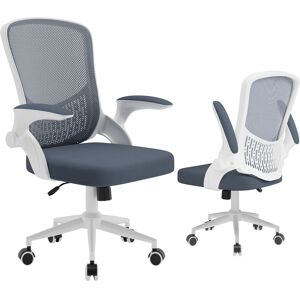 Bigzzia (Grey)Ergonomic Mesh Office Chair Flip-up Arms Bigzzia (Grey)Ergonomic Mesh Office Chair Flip-up Arms