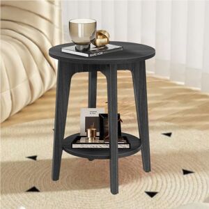 VASAGLE End Table with Bottom Shelf, Modern, Side Table, for Small Spaces, Living Room VASAGLE End Table with Bottom Shelf, Modern, Side Table, for Small Spaces, Living Room
