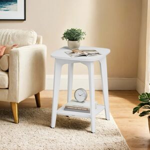 VASAGLE Side Table, Small Square End Table with Lower Shelf, Nightstand for Small Spaces VASAGLE Side Table, Small Square End Table with Lower Shelf, Nightstand for Small Spaces