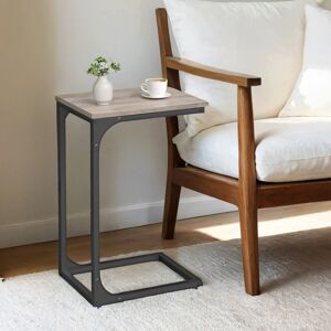 VASAGLE C-Shaped Side Table, Bedside Table, Sofa Side Table, Coffee Table, with Metal Fr VASAGLE C-Shaped Side Table, Bedside Table, Sofa Side Table, Coffee Table, with Metal Fr