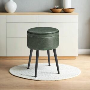 VASAGLE EKHO Collection - Storage Ottoman, Dressing Table Stool, Synthetic Leather with VASAGLE EKHO Collection - Storage Ottoman, Dressing Table Stool, Synthetic Leather with