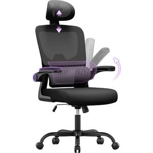 Bigzzia (Black C) Ergonomic Office Chair With Adjustable Headrest Bigzzia (Black C) Ergonomic Office Chair With Adjustable Headrest