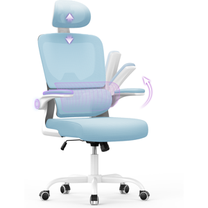 Bigzzia (Blue C) Ergonomic Office Chair With Adjustable Headrest Bigzzia (Blue C) Ergonomic Office Chair With Adjustable Headrest