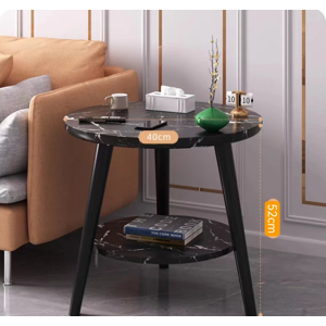 Unbranded Round Coffee Table 2 Tier Sofa Side End Tables ,Black Unbranded Round Coffee Table 2 Tier Sofa Side End Tables ,Black