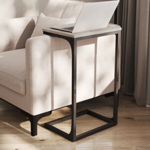 VASAGLE (Heather Greige, Black) C-Shaped Side Table, Bedside Table, Sofa Side Table, wit VASAGLE (Heather Greige, Black) C-Shaped Side Table, Bedside Table, Sofa Side Table, wit
