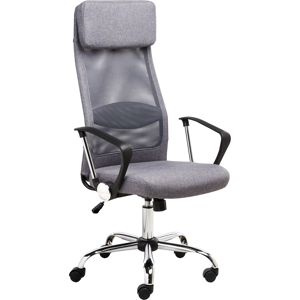 Beliani Office Chair PIONEER Dark Grey Beliani Office Chair PIONEER Dark Grey