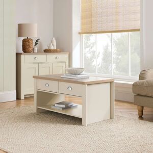 Coffee Table Cream & Oak Birlea Highgate 2 Drawer Farmhouse Shabby Chic Coffee Table Cream & Oak Birlea Highgate 2 Drawer Farmhouse Shabby Chic
