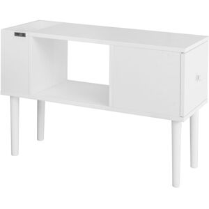 SoBuy White Sofa Side Table with Drawer & Storage SoBuy White Sofa Side Table with Drawer & Storage