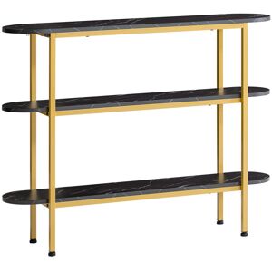 SoBuy Black Console Table with 3 Shelves, 110cm SoBuy Black Console Table with 3 Shelves, 110cm