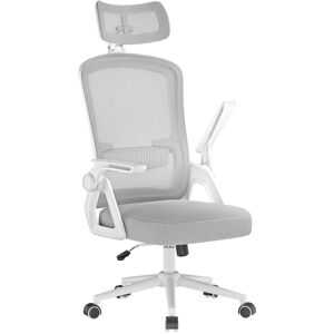 Bigzzia (Grey)Ergonomic Office Chair with Headrest Bigzzia (Grey)Ergonomic Office Chair with Headrest