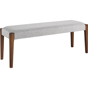 Beliani Bench ELYRIA Fabric Dark Brown/ Grey Beliani Bench ELYRIA Fabric Dark Brown/ Grey