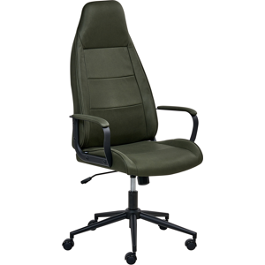 Beliani Office Chair REBEL Fabric Dark Green Beliani Office Chair REBEL Fabric Dark Green