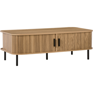 Beliani Coffee Table BRADLEY Brown with Storage Beliani Coffee Table BRADLEY Brown with Storage