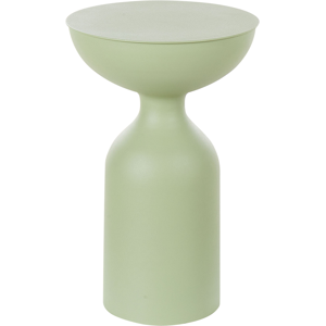 Beliani Compact Light Green Metal Side Table - Side Table Beliani Compact Light Green Metal Side Table - Side Table