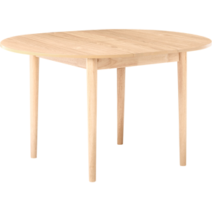 Beliani Extending Dining Table ECHO Light Oak 107/137 cm 107 cm Beliani Extending Dining Table ECHO Light Oak 107/137 cm 107 cm