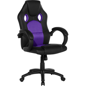 Beliani Office Chair FIGHTER Faux Leather Violet Beliani Office Chair FIGHTER Faux Leather Violet