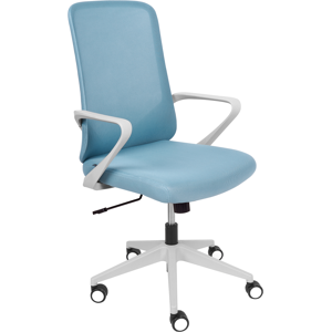 Beliani Office Chair Blue Adjustable Swivel Modern Design Beliani Office Chair Blue Adjustable Swivel Modern Design
