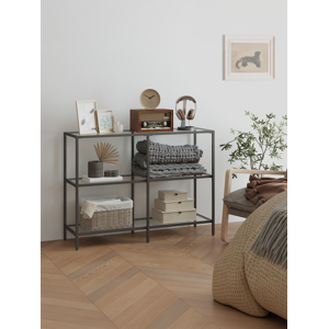 VASAGLE 39.4 Inch Console Table, 3-Tier Modern Sofa Table for Hallway, Living Room Bedro VASAGLE 39.4 Inch Console Table, 3-Tier Modern Sofa Table for Hallway, Living Room Bedro