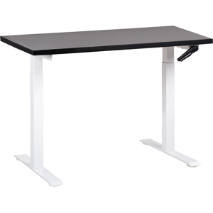 Beliani - Adjustable Height Desk - Modern Rectangular Steel Fiberboard Office Furniture Beliani - Adjustable Height Desk - Modern Rectangular Steel Fiberboard Office Furniture