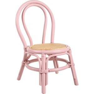 Beliani Kids Chair KALIVIA Rattan Pink Beliani Kids Chair KALIVIA Rattan Pink