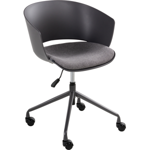Beliani Office Chair GLEEFUL Fabric Graphite Grey Beliani Office Chair GLEEFUL Fabric Graphite Grey