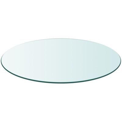 vidaXL Table Top Tempered Glass Round 300mm Sturdy Replacement Protector Cover vidaXL Table Top Tempered Glass Round 300mm Sturdy Replacement Protector Cover