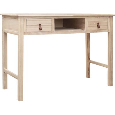 vidaXL Desk Natural - Wooden Vintage Style Desk 110x45x76cm vidaXL Desk Natural - Wooden Vintage Style Desk 110x45x76cm